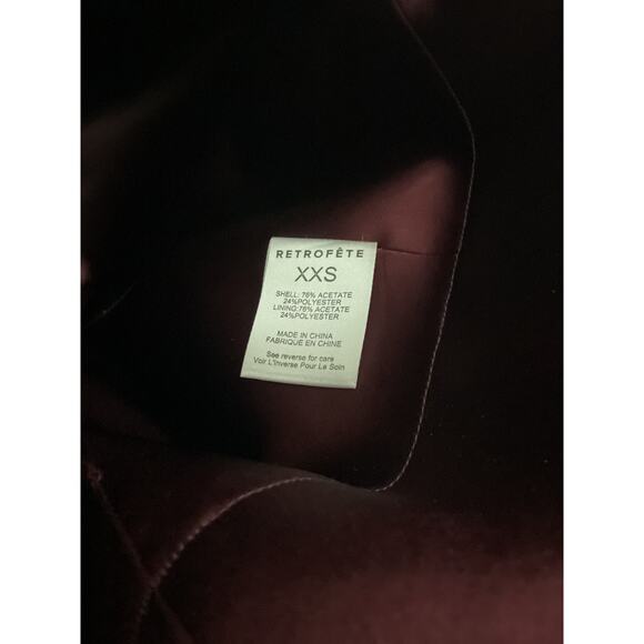 Retrofete 'Giavanna' Purple Acetate Dress Size XXS - Picture 4 of 6